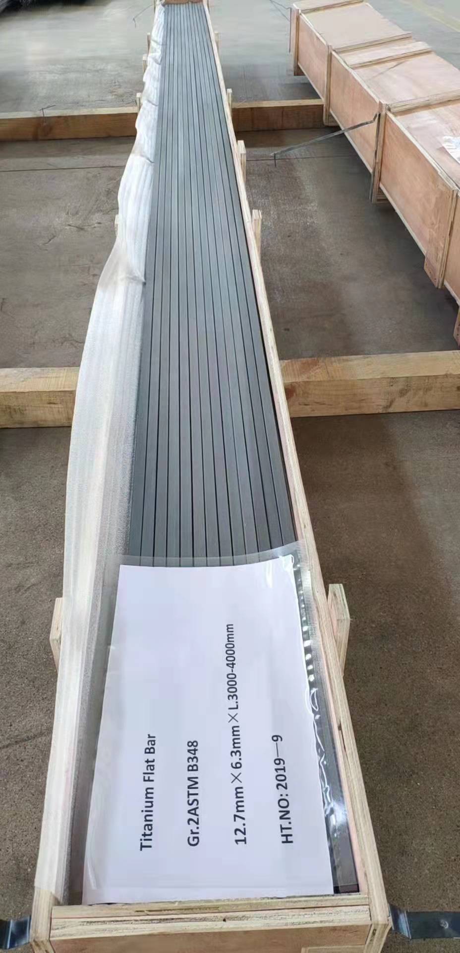 Flachstahl aus Titan 12,7 x 6,3 Gr2 ASTMB348